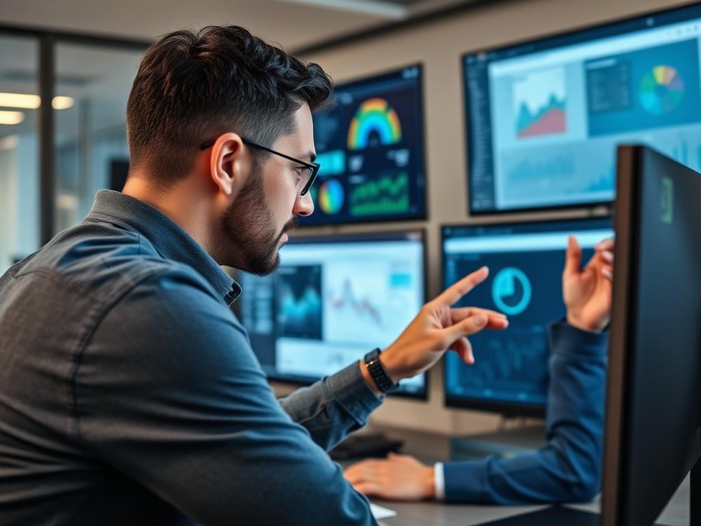 Opsio specialist using cloud assessment tools with client