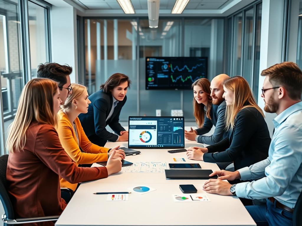 Opsios team av big data konsulter samarbetar kring ett projekt