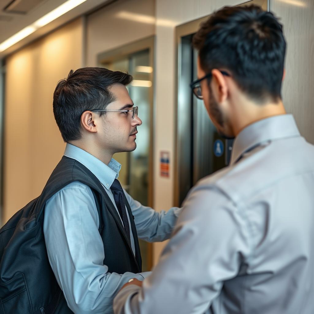 Security professional conducting a physical security assessment