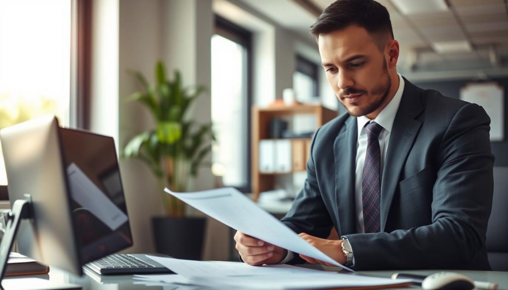 Security professional reviewing cloud compliance documentation