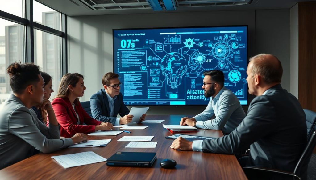 IT leadership team planning AI-driven disaster recovery implementation IT leadership team planning AI-driven disaster recovery implementation