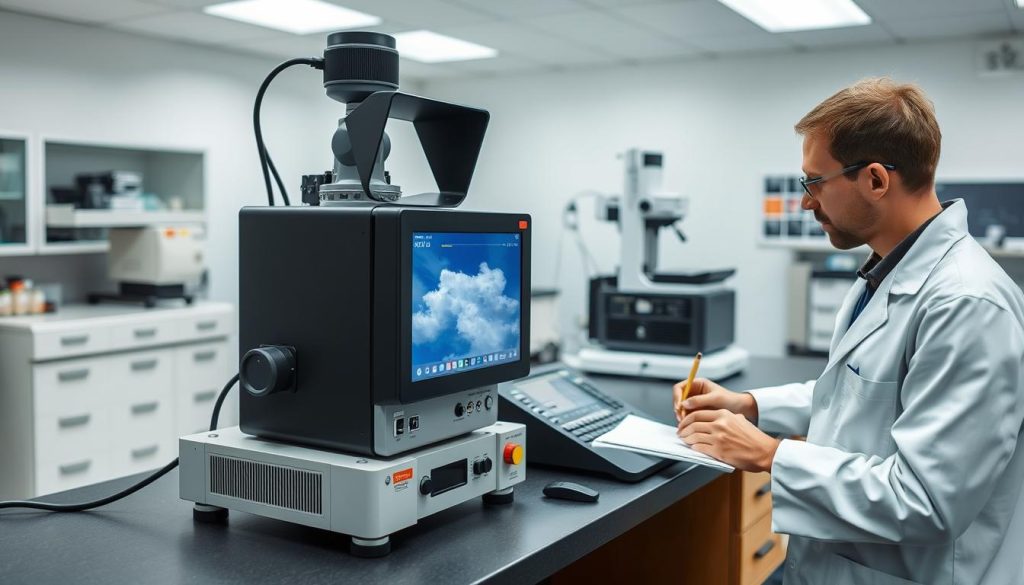 emission opacity measurement in cloud systems