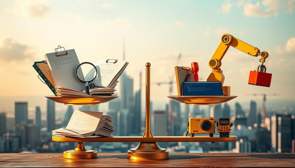 manual vs automated testing balance
