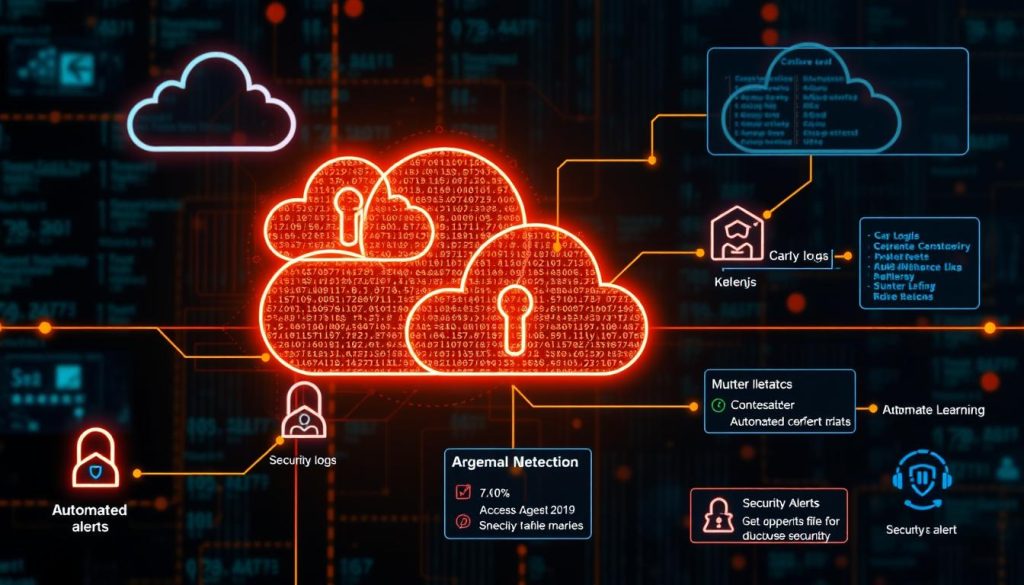 AI-powered cloud security detection system analyzing cloud security trends 2024