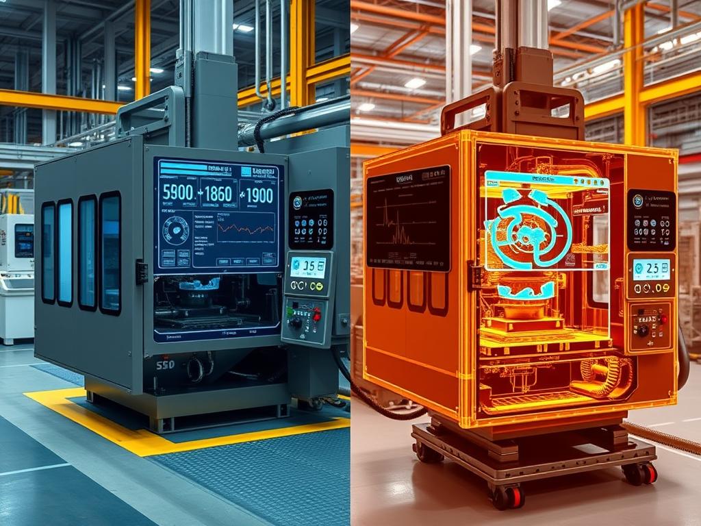 Digital twin of manufacturing equipment showing real-time performance data