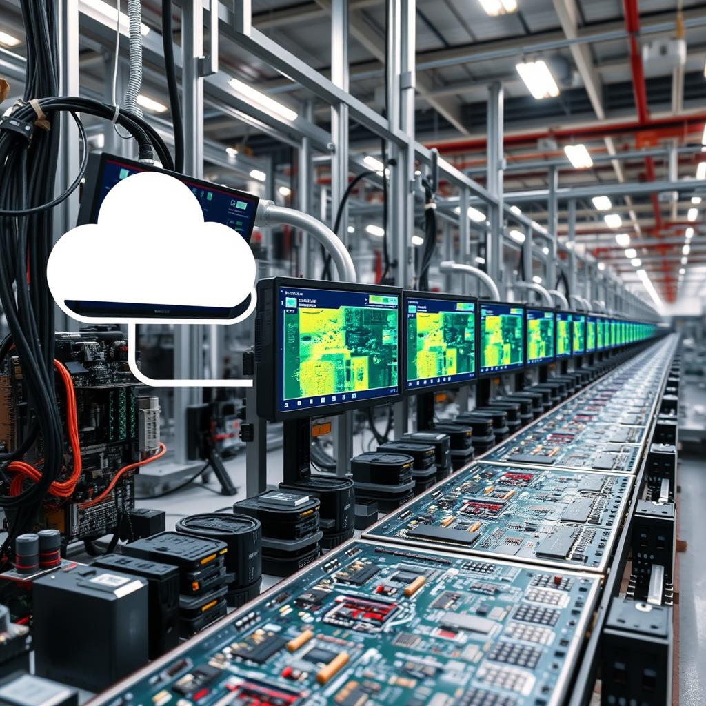 Electronics manufacturing with cloud-based quality inspection