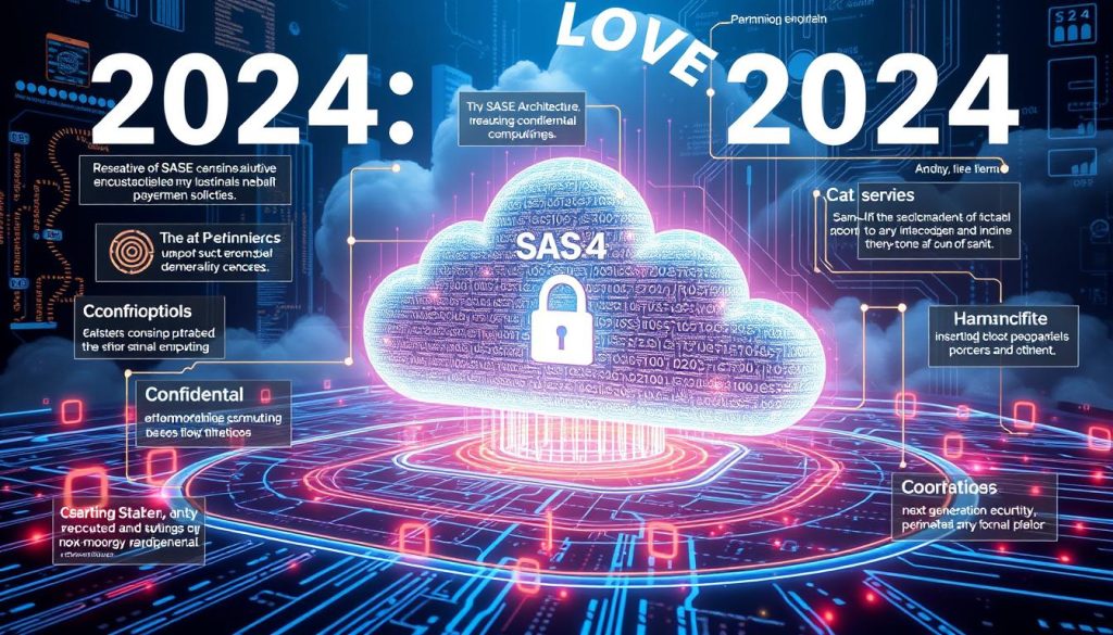 Emerging cloud security technologies 2024 including SASE and confidential computing