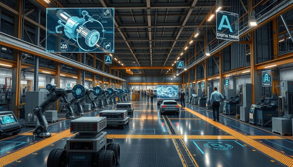 Future manufacturing environment powered by advanced AI in cloud services with augmented reality interfaces