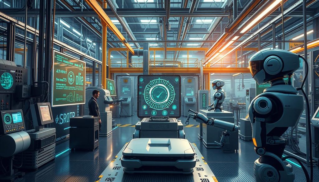 Future manufacturing technologies showing federated learning and quantum-safe systems