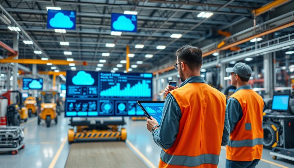 Modern manufacturing facility leveraging cloud technologies for improved operations - Best Practices for Cloud Migration in Manufacturing Modern manufacturing facility leveraging cloud technologies for improved operations - Best Practices for Cloud Migration in Manufacturing