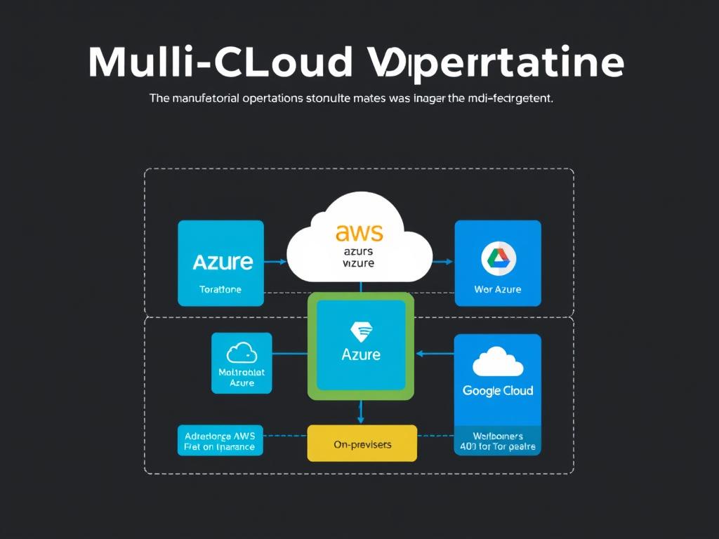 Multi-cloud architecture diagram for manufacturing operations