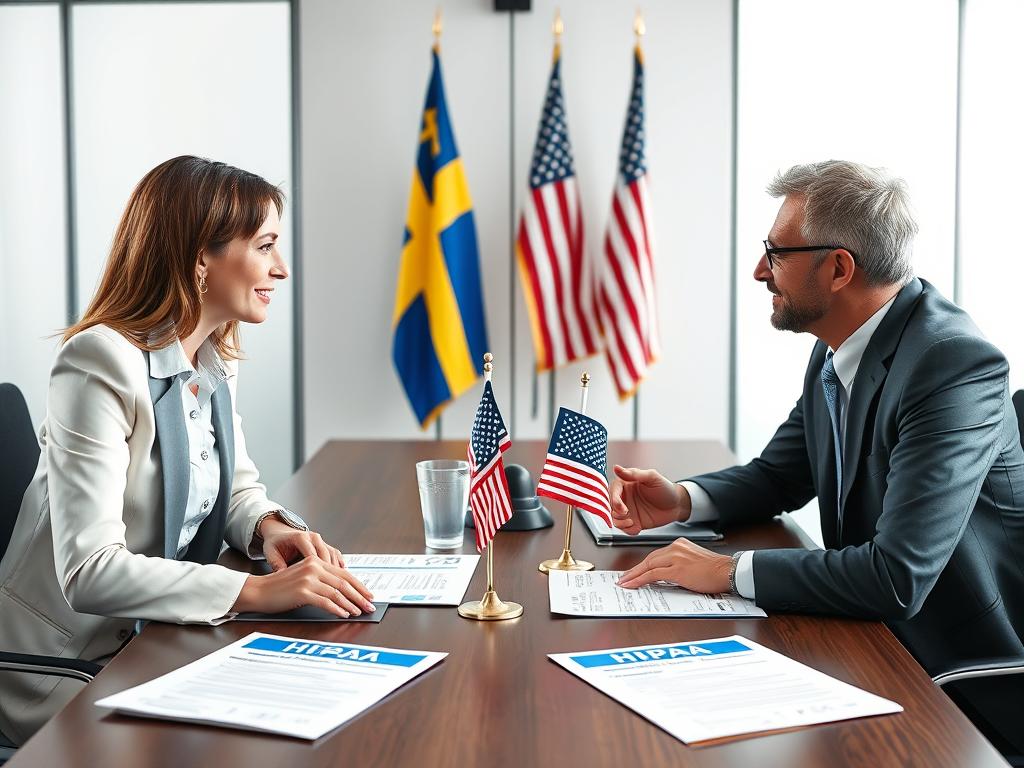 Svenska företag som samarbetar med amerikanska hälsovårdsorganisationer måste följa HIPAA-regler