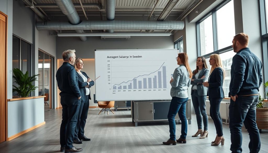 genomsnittliga lönen