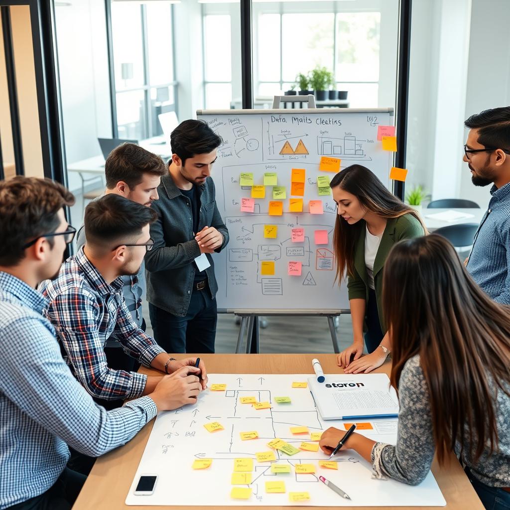 Cross-functional team collaborating on DataOps implementation