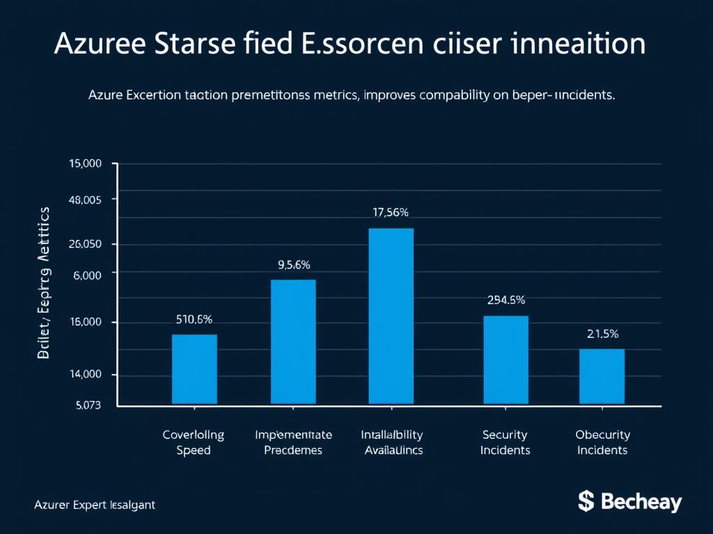 Grafisk representation av affärsresultat efter Azure Expert-implementering Grafisk representation av affärsresultat efter Azure Expert-implementering