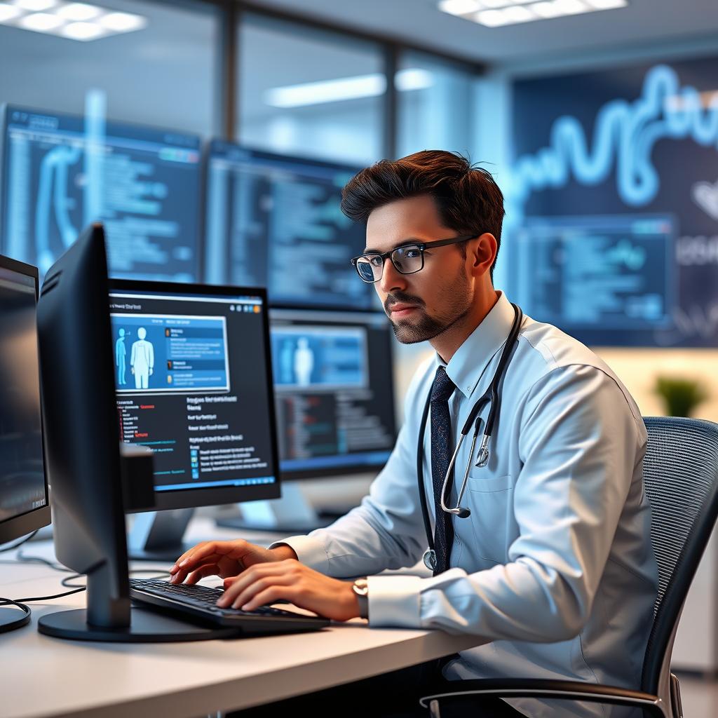 Healthcare IT professional implementing GitOps