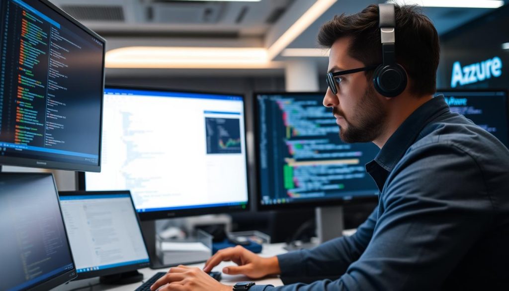 IT-specialist som löser ett komplext Azure-problem IT-specialist som löser ett komplext Azure-problem