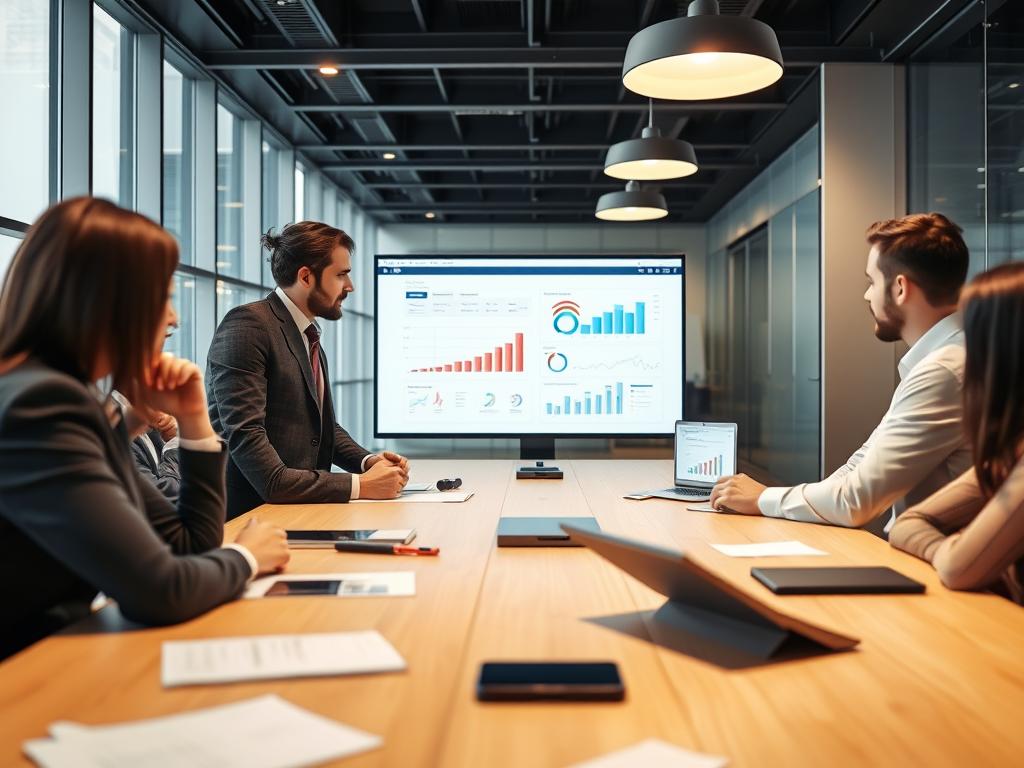 IT-specialist som samarbetar med företagsledare vid ett mötesbord med digitala enheter IT-specialist som samarbetar med företagsledare vid ett mötesbord med digitala enheter