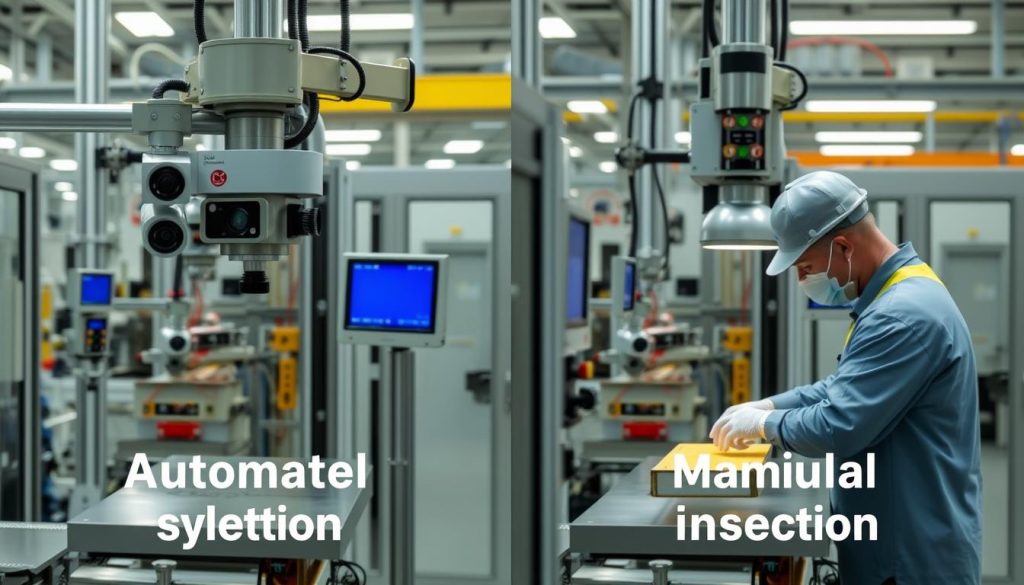 Jämförelse mellan automatisk och manuell kvalitetskontroll