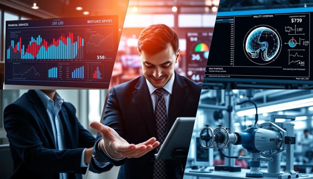 Maskininlärning används i olika branscher som finans, sjukvård och tillverkning