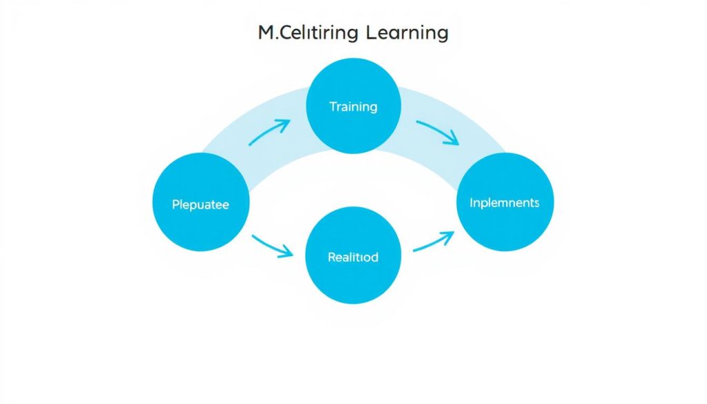 Maskininlärningsprocess från datainsamling till modellimplementering