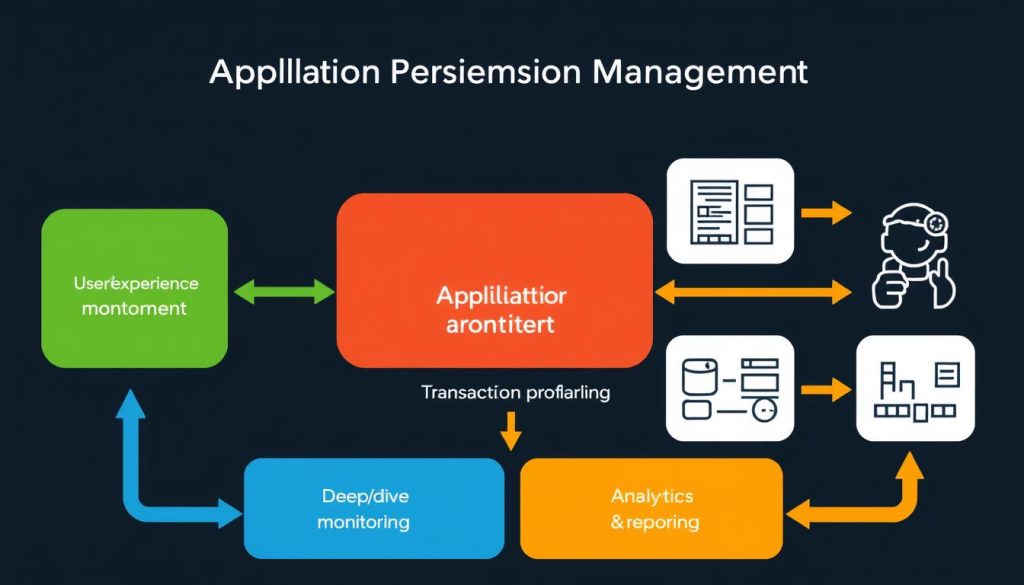 Översikt över Application Performance Management-komponenter och arbetsflöde Översikt över Application Performance Management-komponenter och arbetsflöde