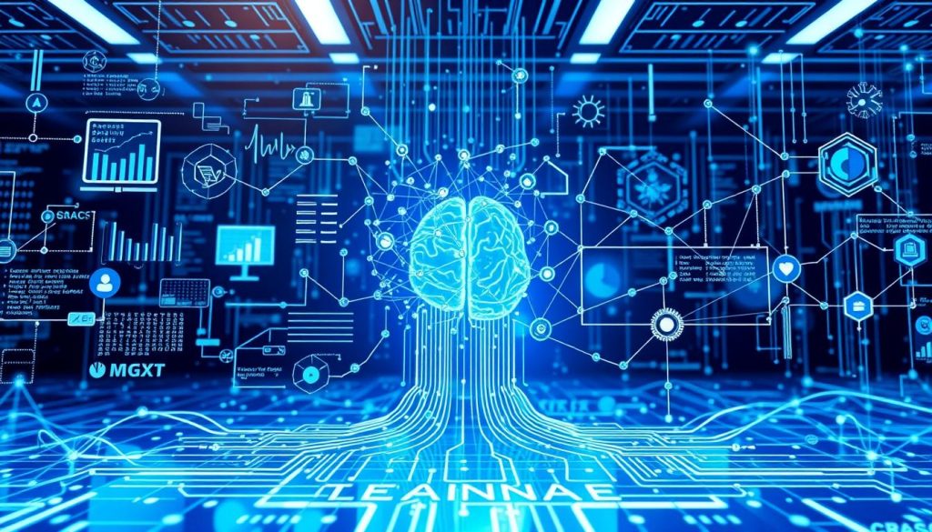 Visualisering av maskininlärning med datamönster och algoritmer