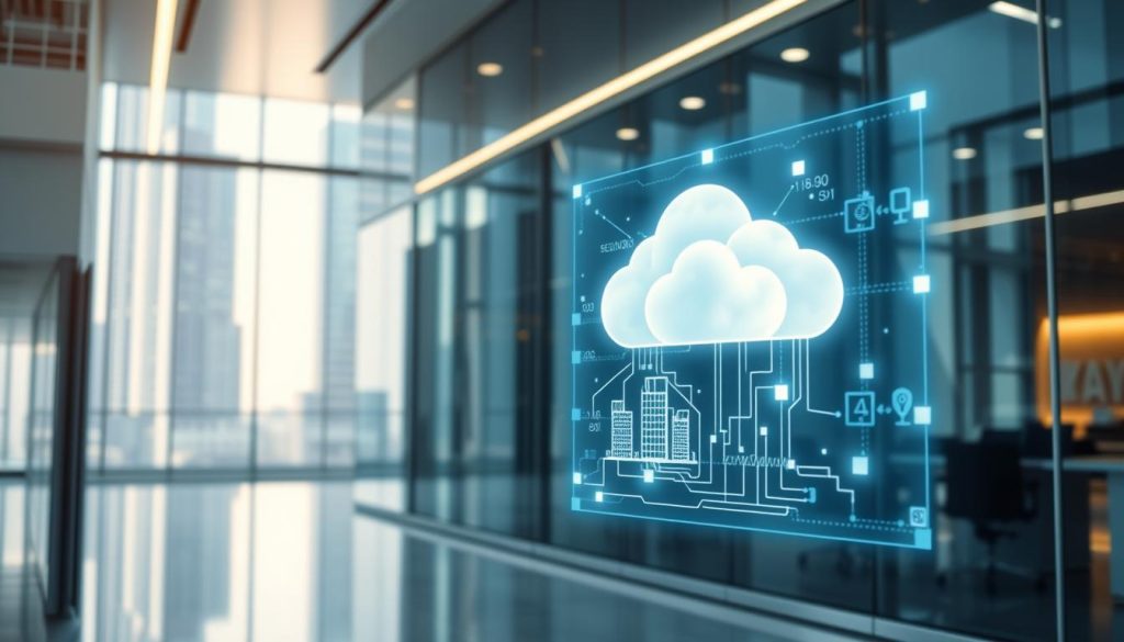 A modern office setting, with sleek glass walls and towering structures in the background, showcasing the integration of blockchain and cloud technologies. The foreground features a holographic display, projecting a dynamic visualization of blockchain data seamlessly merging with cloud-based applications. Soft, diffused lighting casts a warm, futuristic glow, while the composition emphasizes the harmony between these cutting-edge technologies. The scene conveys a sense of innovation, efficiency, and the seamless convergence of digital systems, reflecting the theme of backend development and cloud-blockchain integration. A modern office setting, with sleek glass walls and towering structures in the background, showcasing the integration of blockchain and cloud technologies. The foreground features a holographic display, projecting a dynamic visualization of blockchain data seamlessly merging with cloud-based applications. Soft, diffused lighting casts a warm, futuristic glow, while the composition emphasizes the harmony between these cutting-edge technologies. The scene conveys a sense of innovation, efficiency, and the seamless convergence of digital systems, reflecting the theme of backend development and cloud-blockchain integration.