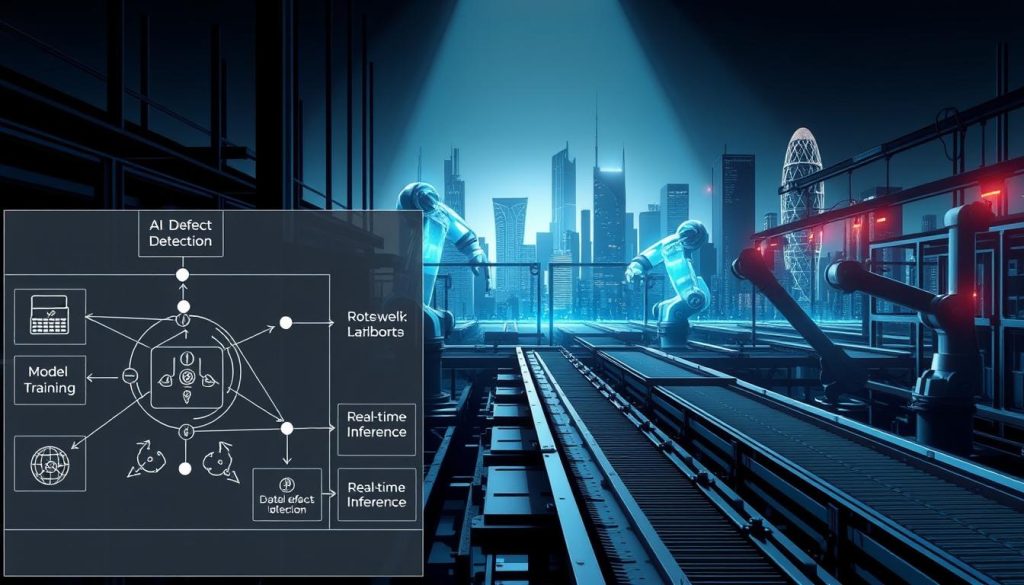 AI defect detection workflow process