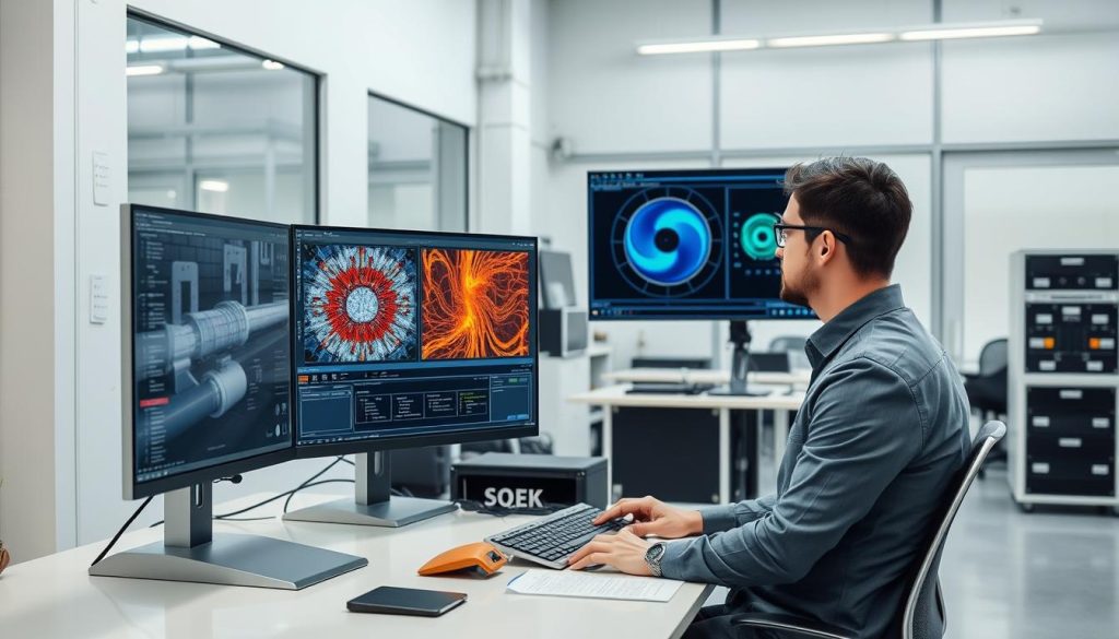 AI-assisted defect detection interface showing analysis of NDT data