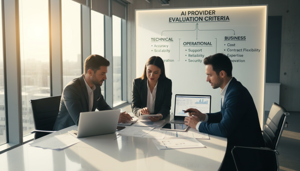 AI provider evaluation criteria AI provider evaluation criteria