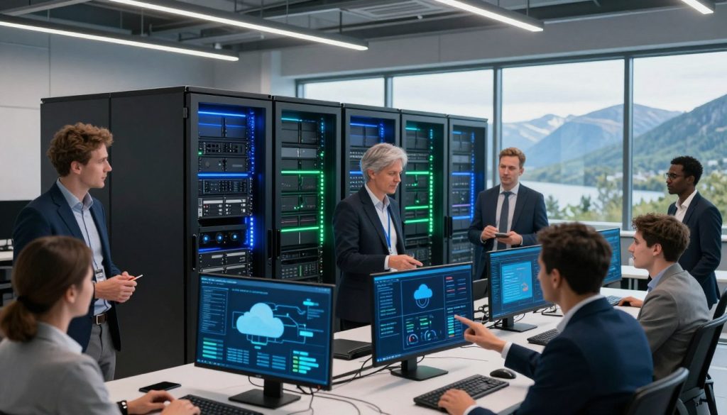 Azure AWS integrasjon Norge datacenter implementering