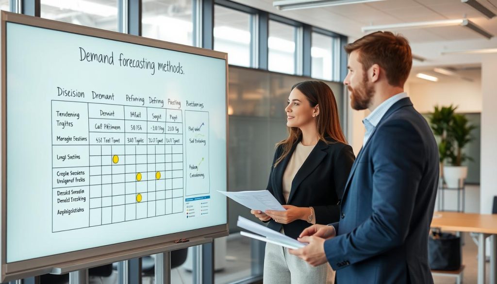 Beslutsfattare som väljer mellan olika demand forecasting metoder