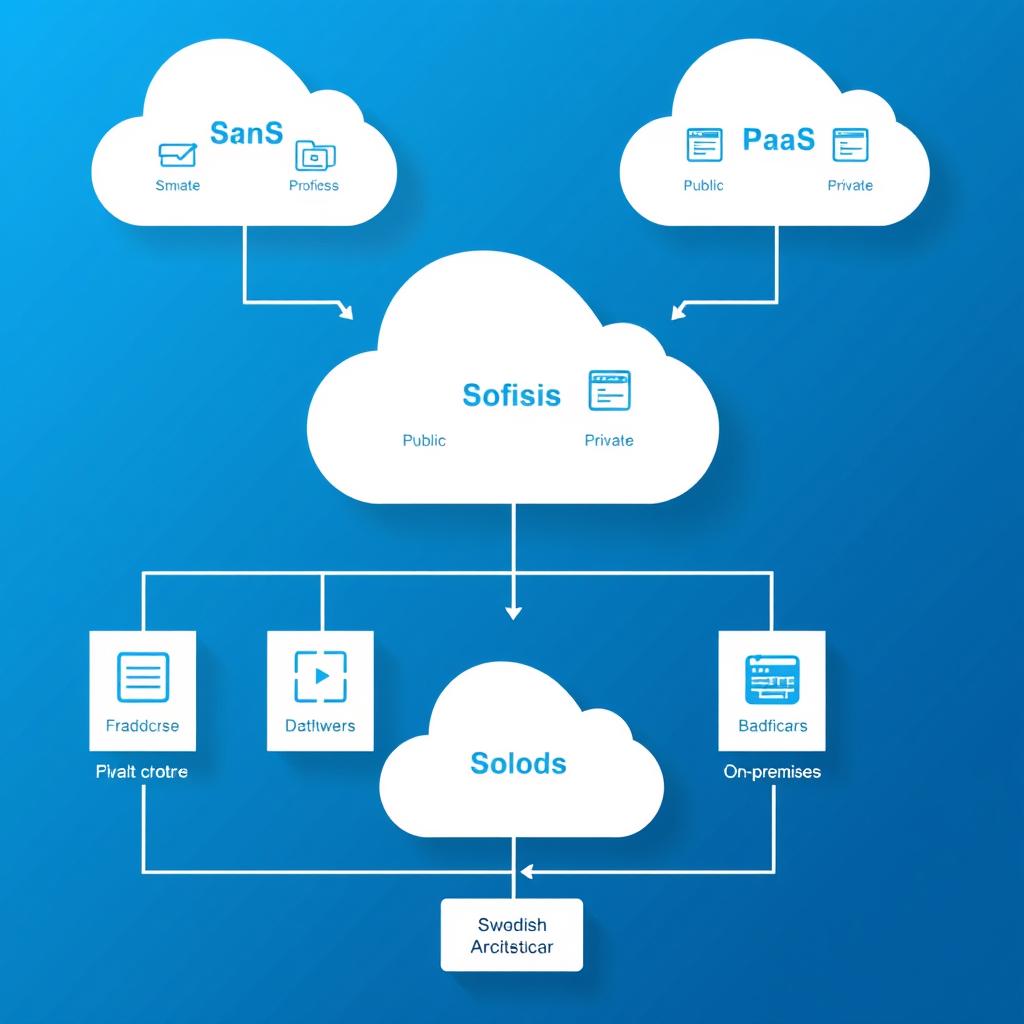 Cloud architecture diagram for Swedish business applications