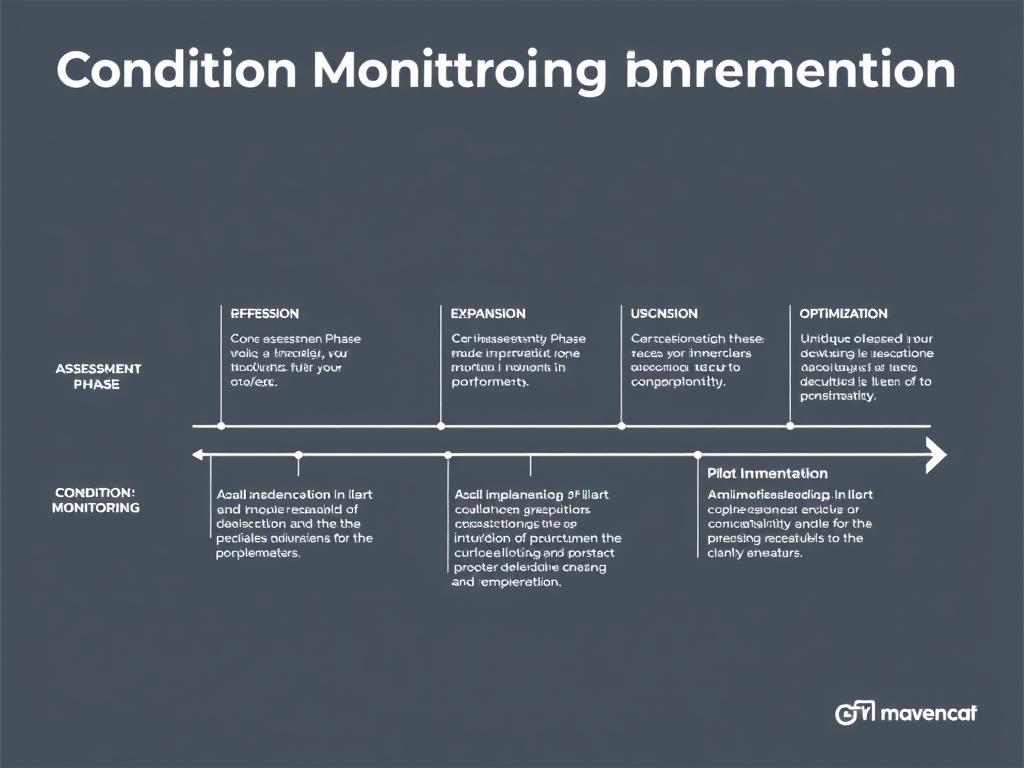 Condition monitoring implementation roadmap with phased approach
