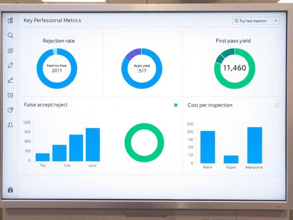 Dashboard mit Kennzahlen zur visuellen Inspektion