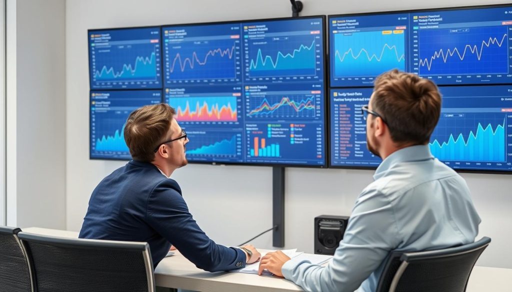 Dashboard showing AI-powered predictive analytics for quality control