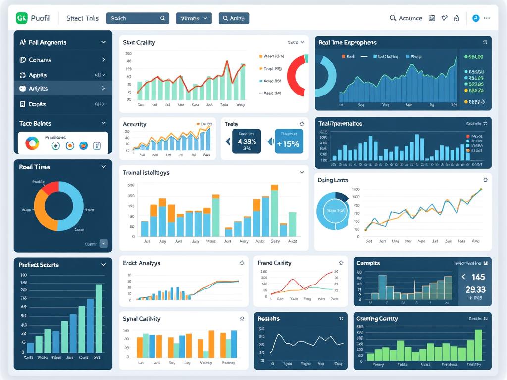 Data and Analytics services in Bangalore showing data visualization dashboard