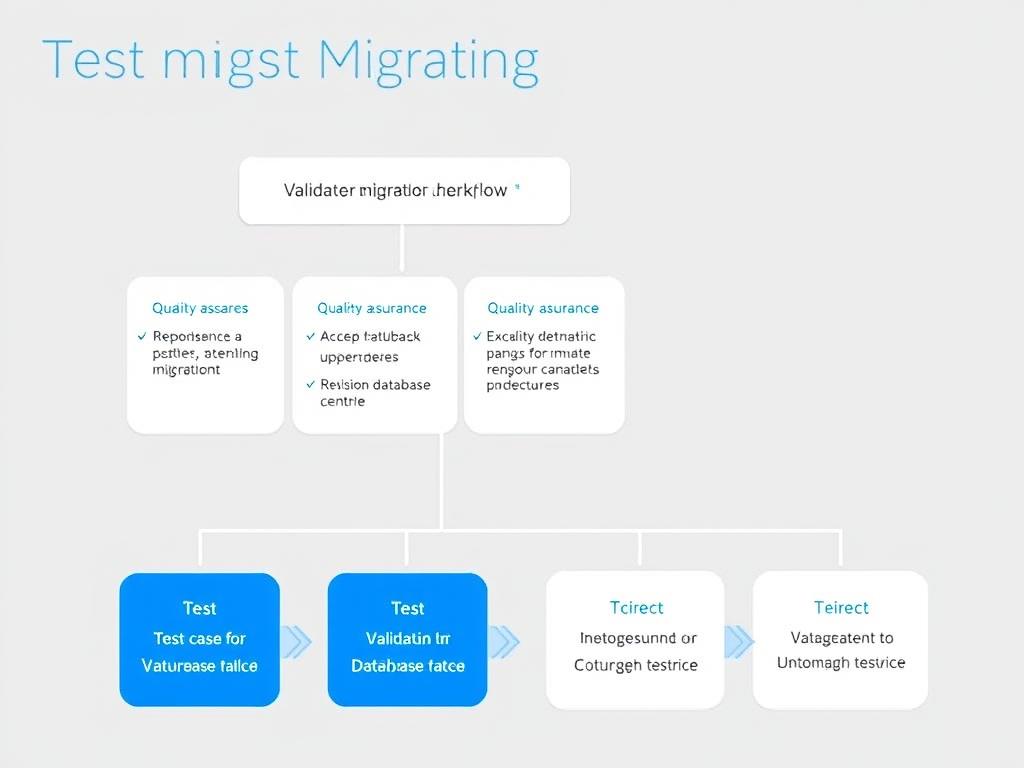 Database migration testing and validation process