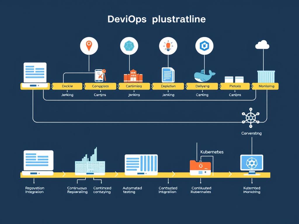 DevOps and Automation services in Bangalore showing CI/CD pipeline