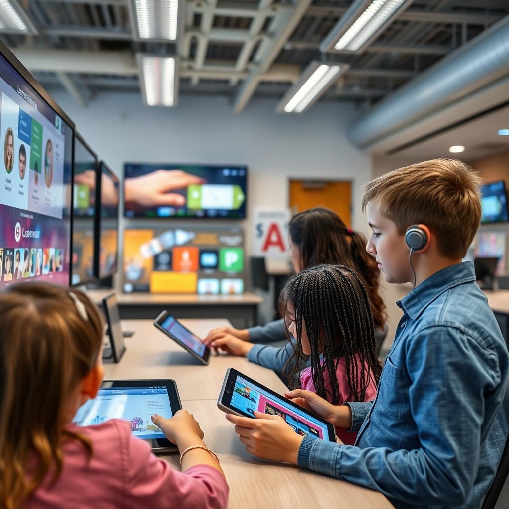 Education IT services in Bangalore showing digital learning platforms