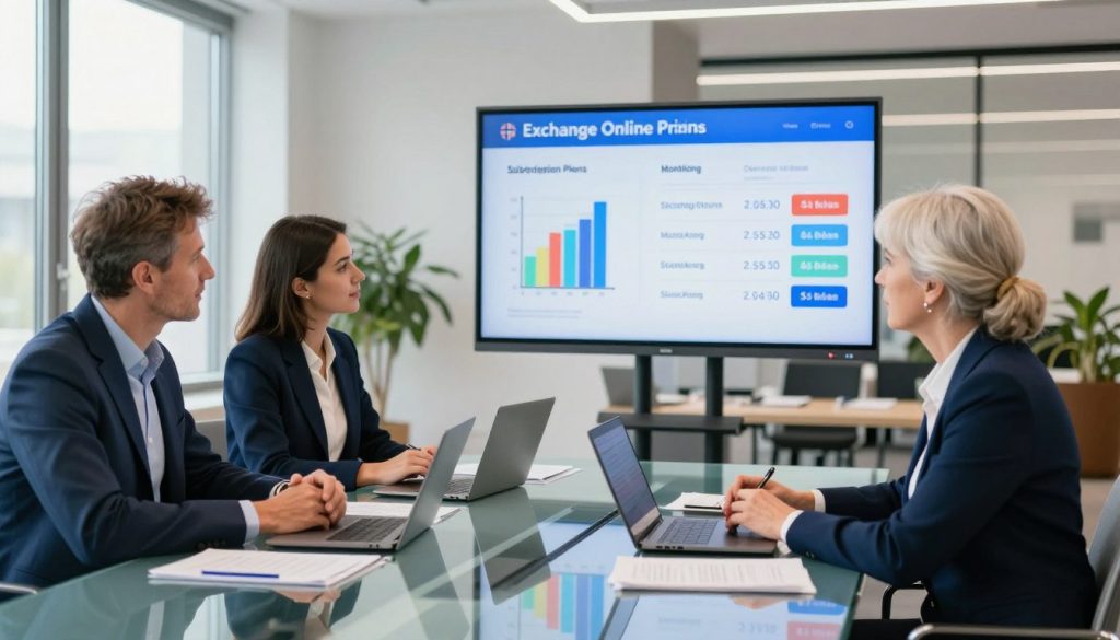 Exchange Online månedspris oversikt