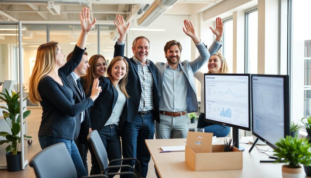 Framgångsrikt team som implementerat demand forecasting