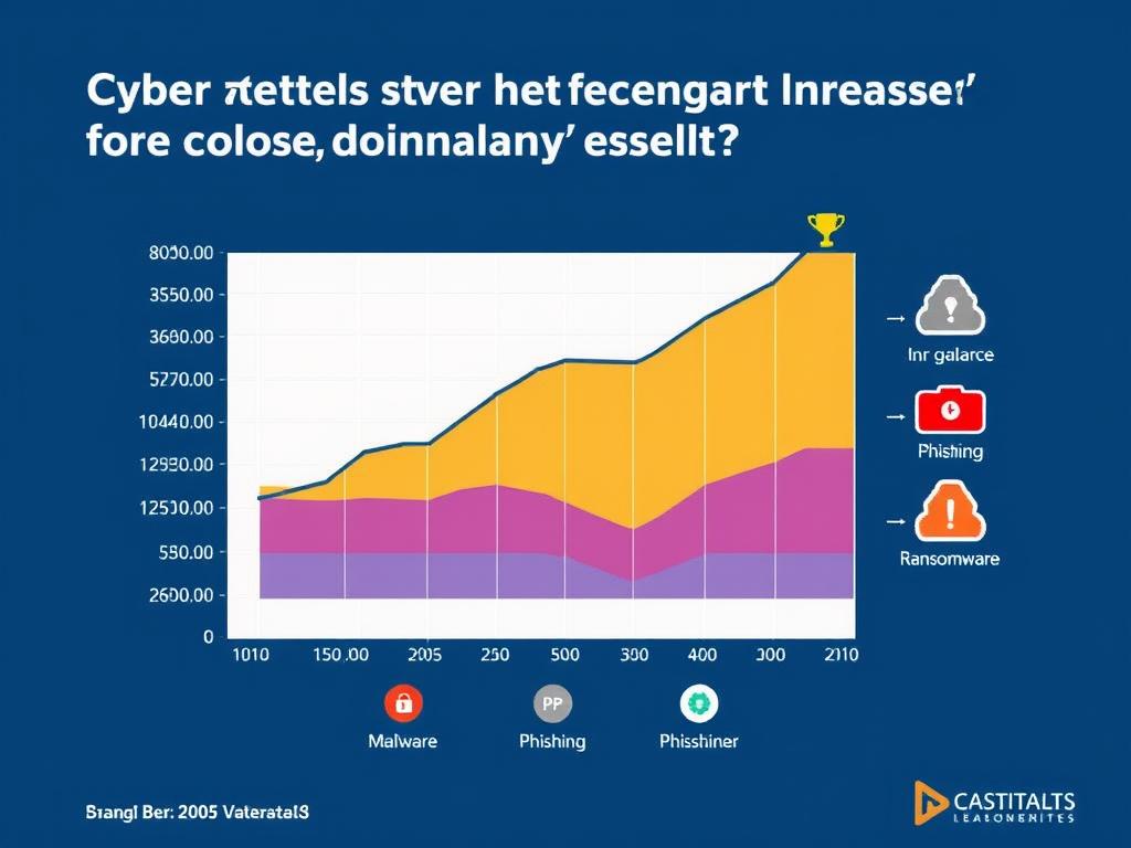 Graph showing rising cyber attacks targeting Bangalore's technology sector