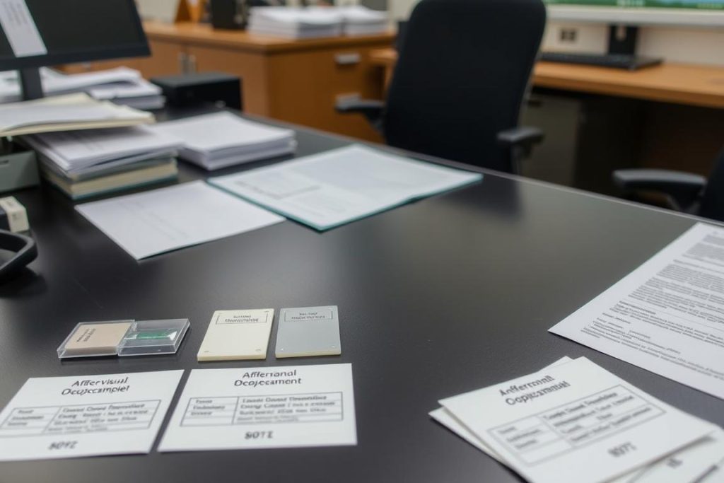 Grenzmuster für die visuelle Inspektion in einer Büroumgebung