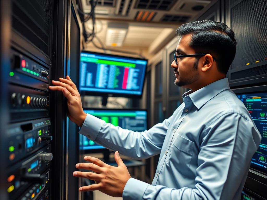 MSP engineer implementing protective controls on client network infrastructure in India