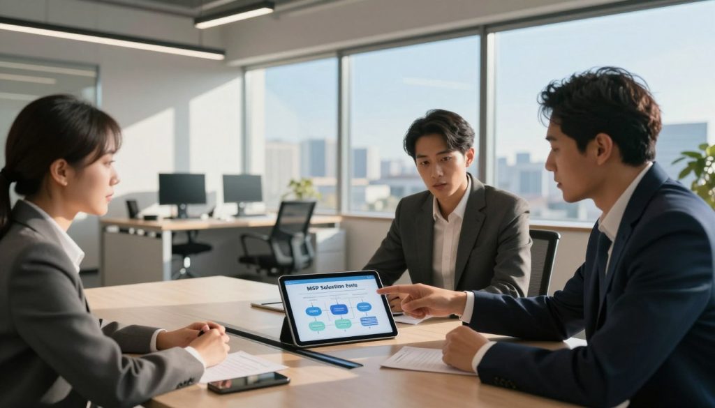 MSP selection criteria for service level agreements