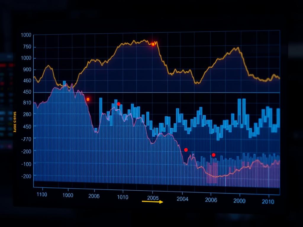 Machine learning models analyzing equipment data patterns to predict failures