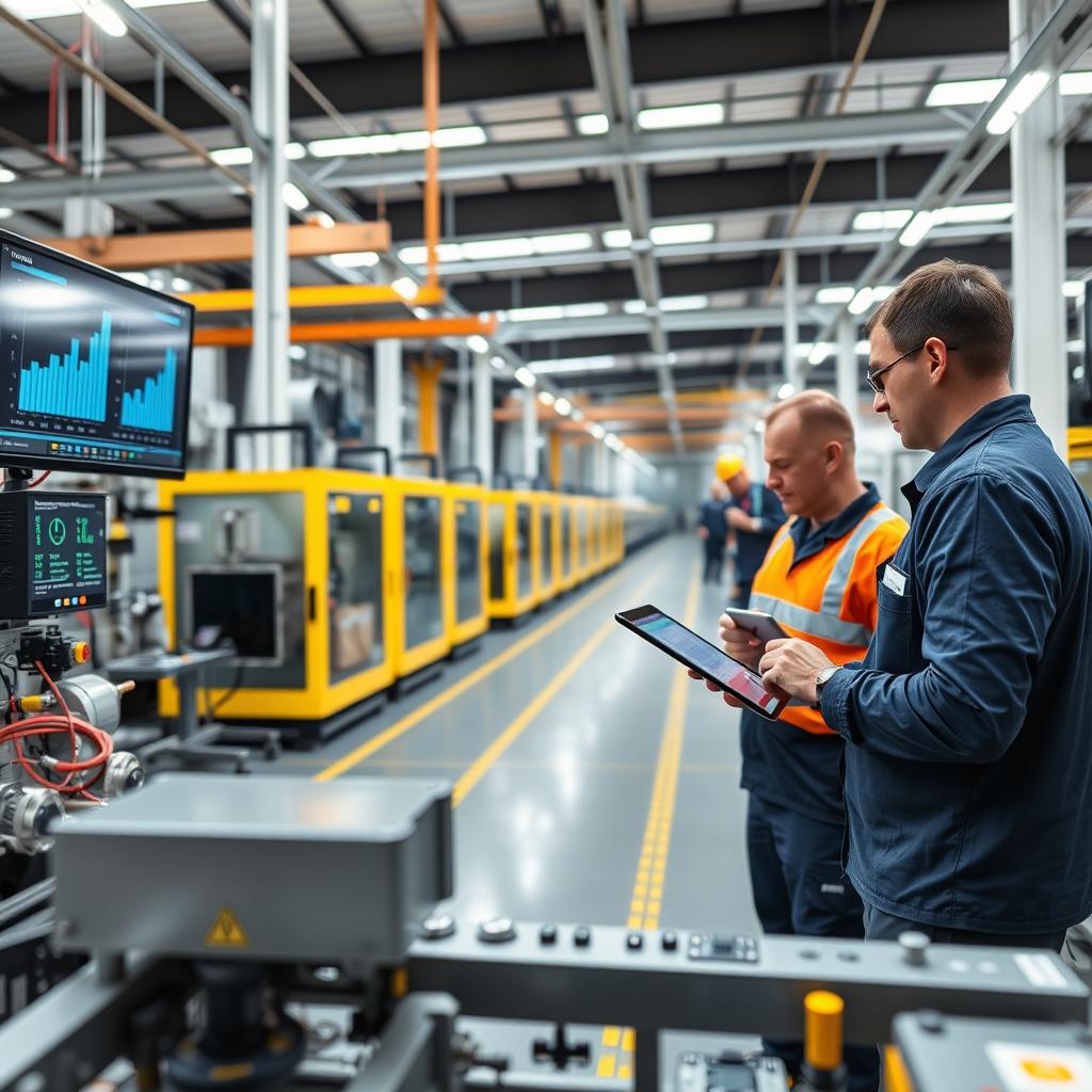 Manufacturing IT services in Bangalore showing smart factory operations