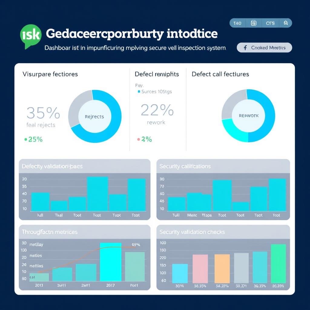 Manufacturing quality metrics showing improvements after implementing secure visual inspection